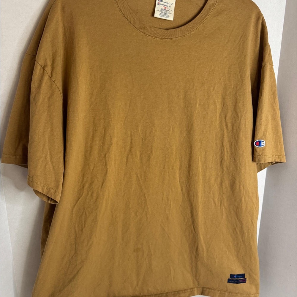 Vintage Champion Men's Brown T-Shirt